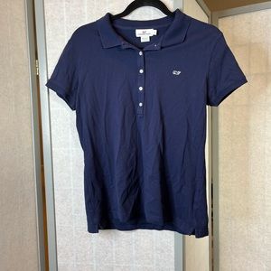 Vineyard Vines navy polo style shirt